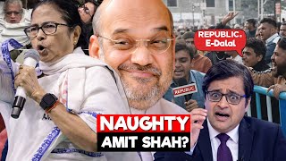 Republic Tv, E-Dall Mamta Didi Naughty Home Minister Arnab Exposed Baigan Hbd Lazer Boy