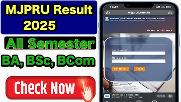 MJPRU Result 2025 ✅ BA, BSc, BCom All Semester Result @ mjpru.ac.in | Easy Checking Process