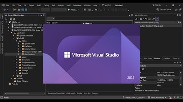 Microsoft Server Database with Visual Studio 2022
