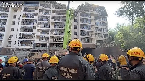 Residents Rescued After Strike Hits Apartment Block in Kyiv