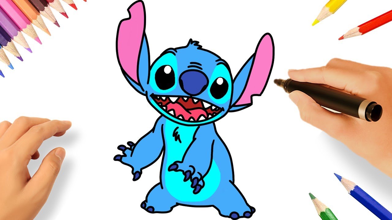 Draw Stitch step by step by GrayAliEN  Dessin stitch, Stich dessin, Idées  de dessin faciles