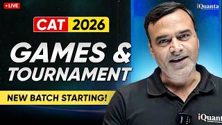 CAT 2026 April Batch | Games and Tournament | LRDI | iQuanta