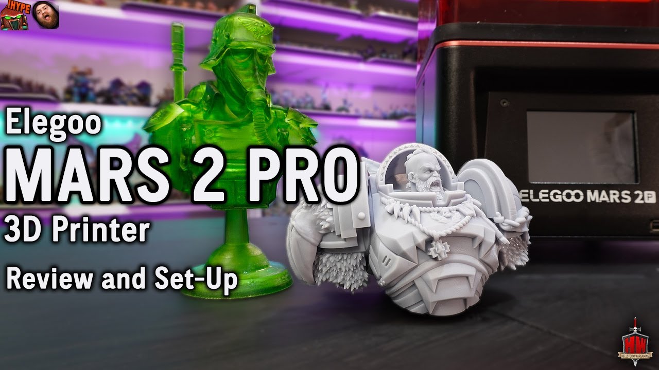 Elegoo Mars 2 Pro - Resin 3D Printer Unboxing and Review / setup 