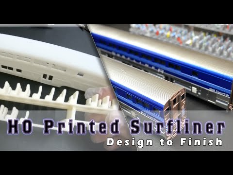 HO Scale Surfliner - 3D print and finish