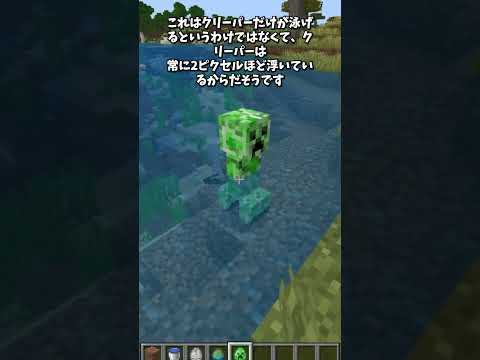クリーパーの秘密 #shorts  #マインクラフト #minecraft