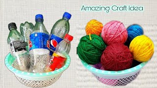 3 Useful Craft Ideas | Best Home Decor Out Of Waste Plastic Bottle and Wool