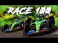 Our 100th race as a team special livery rain causes drama  f1 23 my team career part 100