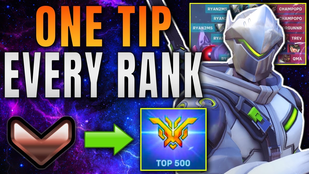 1 Tip for EVERY RANK in Overwatch (FAST) | Bronze to 500 tips and tricks YouTube