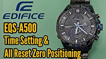 How To Setting Time On a Casio Edifice EQS-A500 Watch | Watch Repair Channel | SolimBD