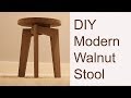 Designing and Building a Modern Walnut Stool