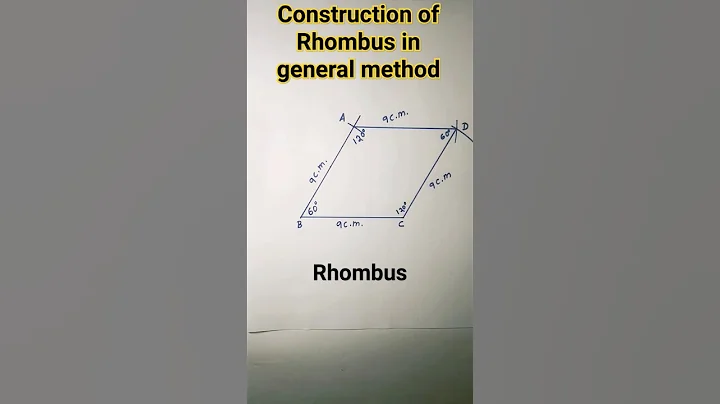 how to draw rhombus in general method#shorts#yt shorts#viralshorts#easytrick#RB knowledge explore