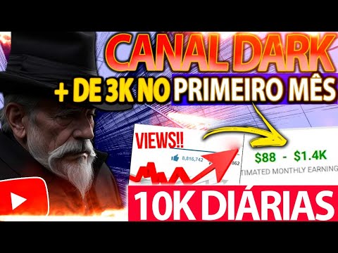 FATUROU R$ 3 MIL no Primeiro Mês { CANAL DARK FEITO COM I.A }