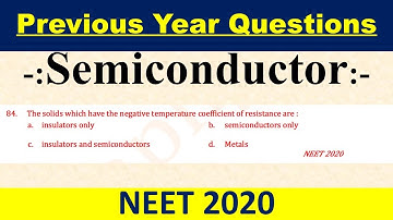 The solids which have the negative temperature coefficient of resistance are :