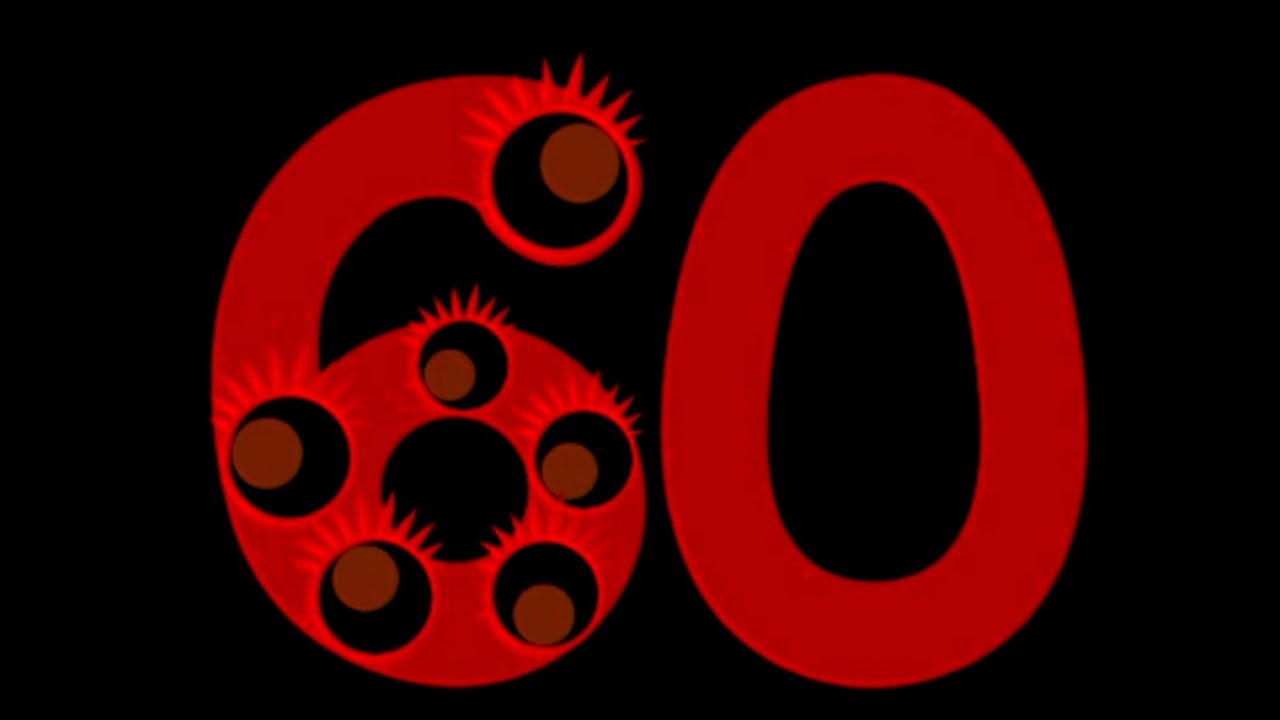 Endless Numbers Count 60, Bevel Effect, Inversion Effect, Night Mode ...