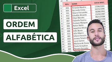 Como classificar em ORDEM ALFABÉTICA no EXCEL (3 exemplos)