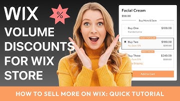 How to add Volume Discounts to Wix Store. Easy tutorial.
