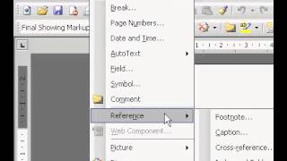 Microsoft Office Word 2003 Continue footnote and endnote numbering from one document to another