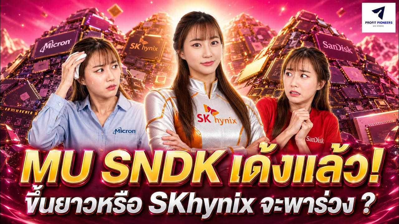 ⁣MU SNDK เด้งแล้ว! ต่อไปนี้ขึ้นยาวหรือ SKhynix จะพาร่วง ?#หุ้นอเมริกา