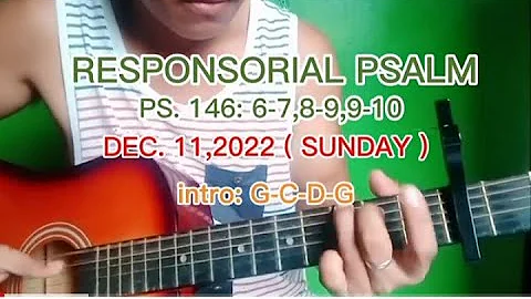 RESPONSORIAL PSALM ( DECEMBER 11,2022 ) SUNDAY #responsorial_psalm #salmo
