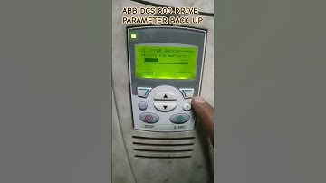 ABB DCS 800 Drive Back up
