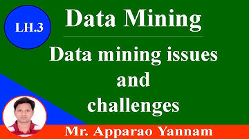 Data mining issues and challenges| data mining|MLRITM| Apparao Yannam