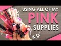 OVER 40 PINK ART SUPPLIES - Can I Make Art With This?!