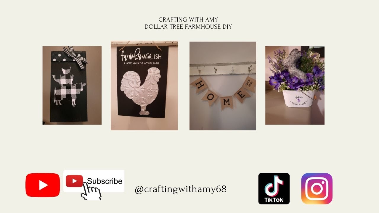 DOLLAR TREE FARMHOUSE DECOR DIY YouTube