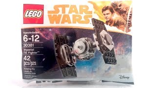 NEW LEGO Star Wars 30381 Imperial Tie Fighter Review! | Han Solo Movie 2018 Polybag!