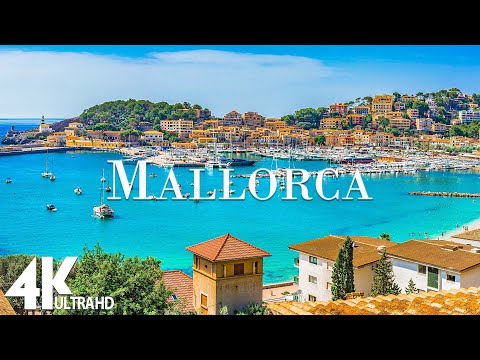 FLYING OVER MALLORCA (4K UHD) - Relaxing Music Along With Beautiful Nature Videos - 4K Video HD