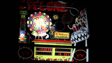 Williams Cyclone 1988 Pinball BACKLIT UVP Backglass MOD