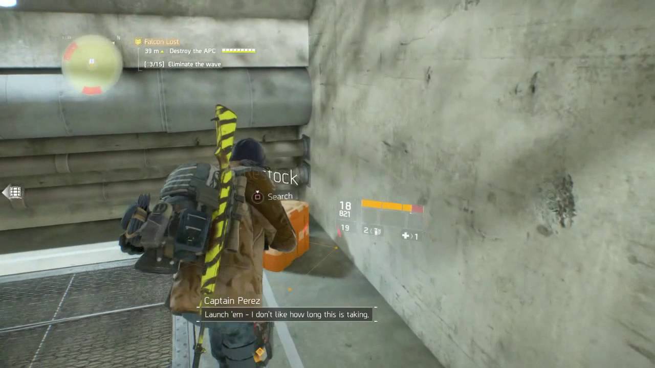 The Division - Falcon Lost Incursion safe-spot GLITCH, After Patch 1.2 !!!