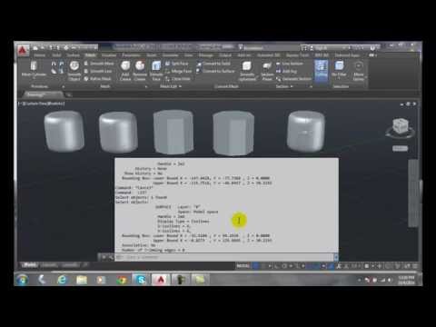 3D Modeling 09-06 Converting From a Mesh to a Soild or Surface