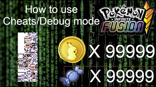 How to use Cheats/Debug mode in Pokemon Infinite Fusion screenshot 4