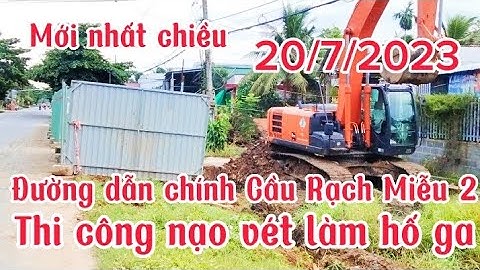Mới nhất mở rộng đường tỉnh 870 đường dẫn vào Cầu Rạch Miễu 2 quy mô 6 làn xe
