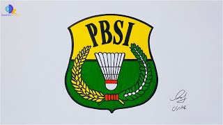 SPORTS #27: Drawing Logo of PBSI Badminton - The Badminton Association of Indonesia
