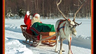 Christmas Departure 🦌🎅 Santa Claus \& reindeer from Lapland  Finland Rovaniemi Santa Claus Village