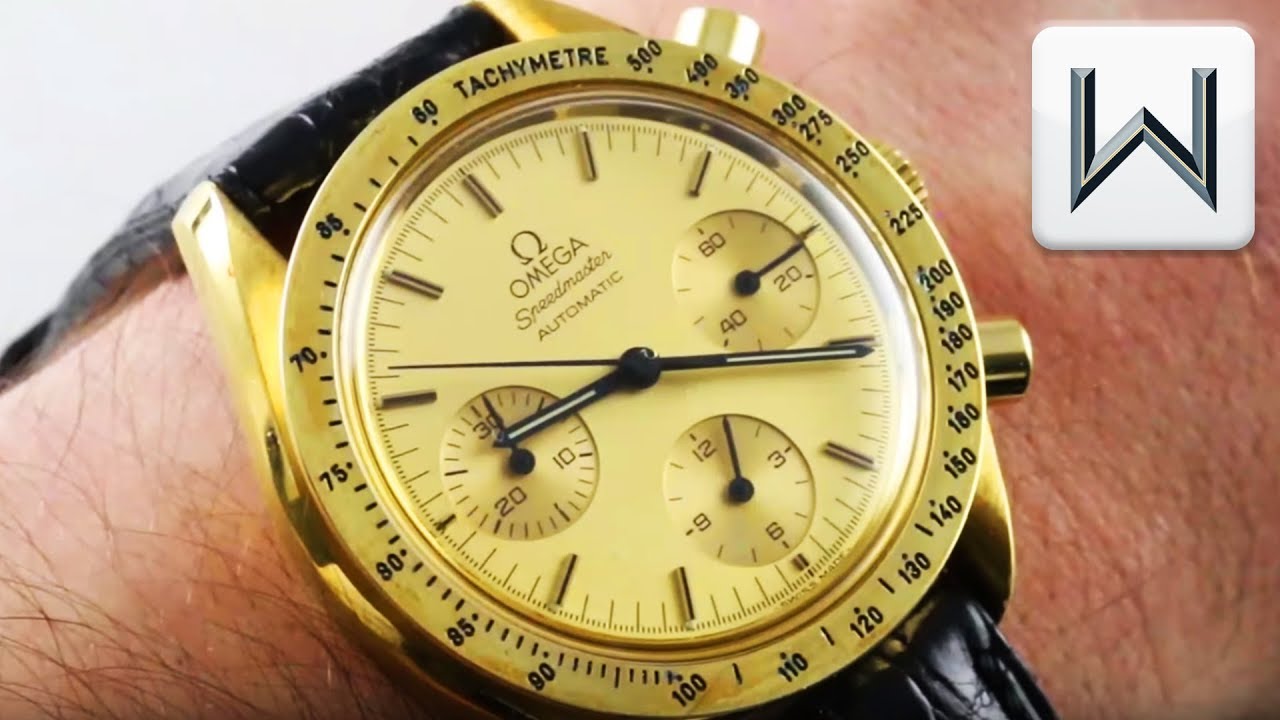 omega speedmaster chronograph gold