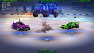 Savage Win - Forfeit Over Forced Error on Rocket League - Snow Day