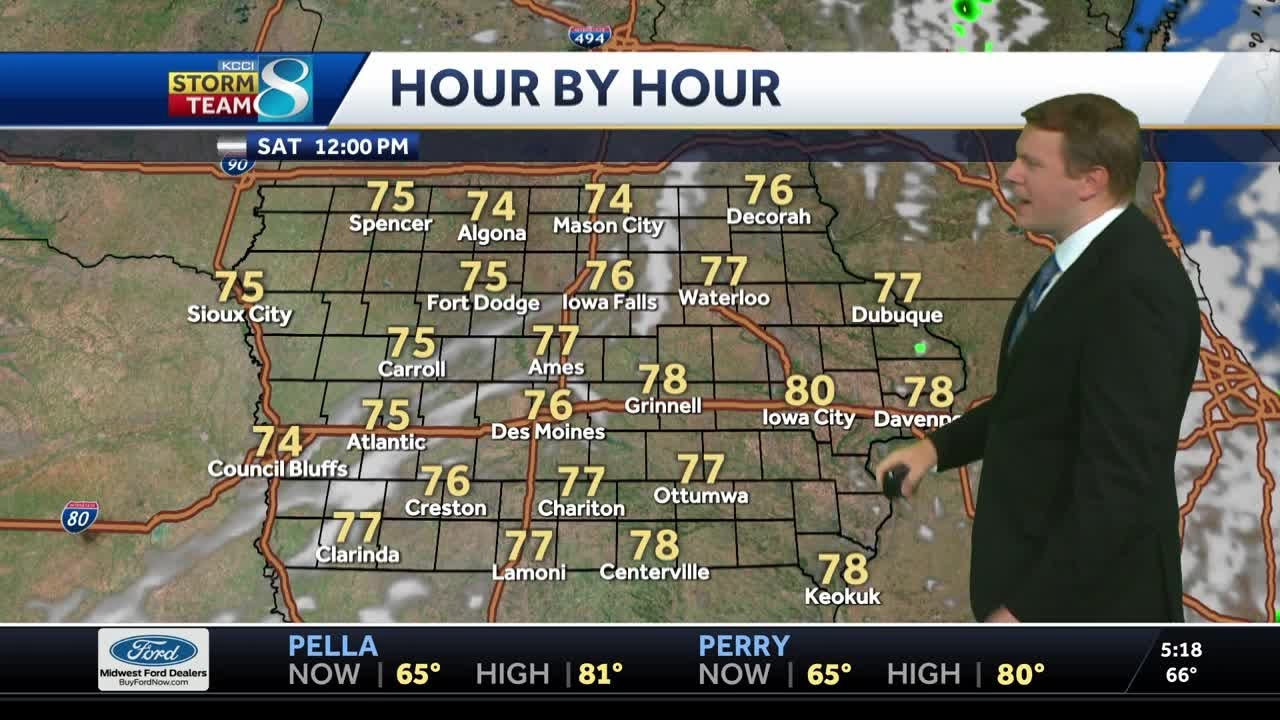 Iowa weather: Sunshine and drier weather for Saturday - YouTube