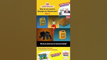 Why do we need to manage our resources? | Part 1