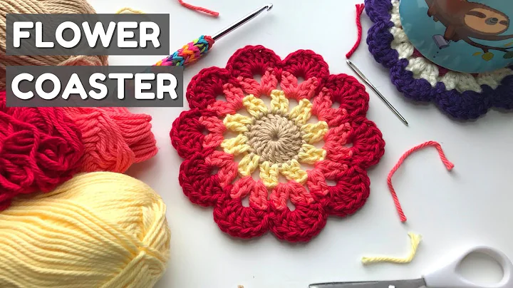 Easy Crochet Project: Learn How to Make a Spring Flower Coaster