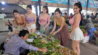Best Cambodian Street Food in the Countryside 2026 🇰🇭 Walking Tour at Kien Svay Krao Market 4K