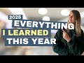 Lessons I learned in 2025