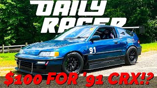 Insane Build!!! | 1991 Honda B16 CRX Si Race Car | Lumpi Boiz