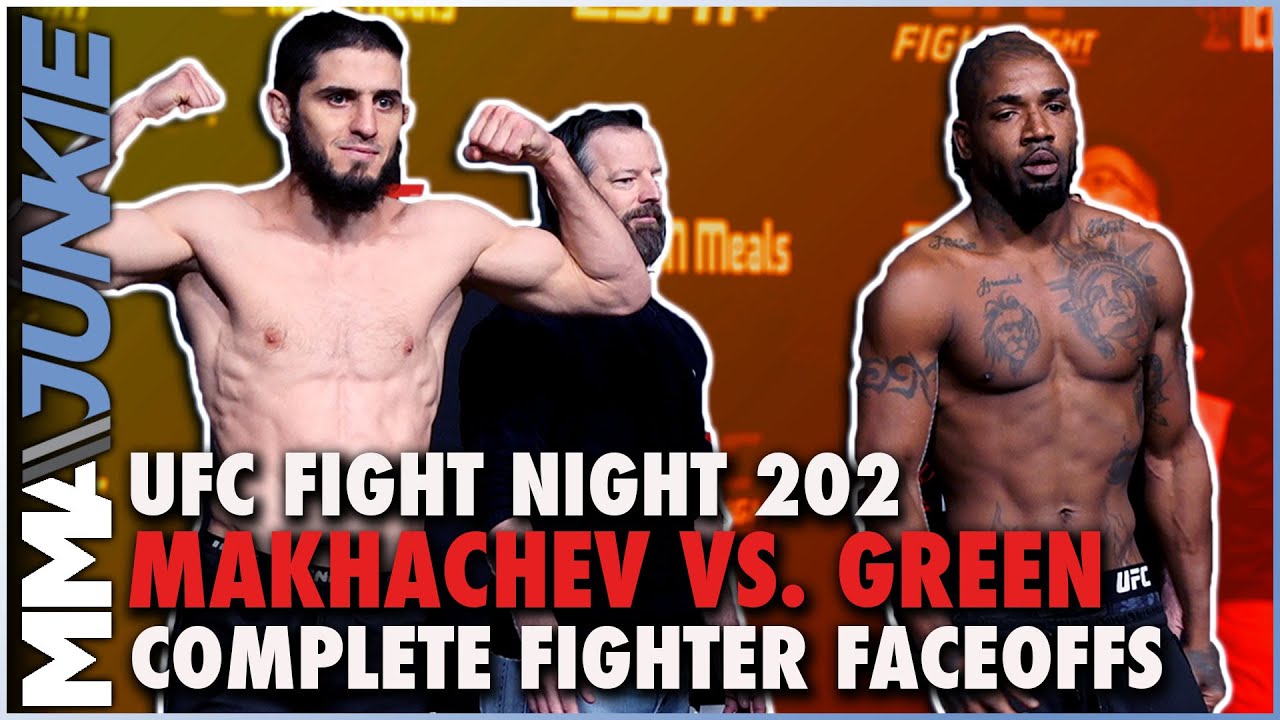 UFC Fight Night 202 full fight card faceoffs