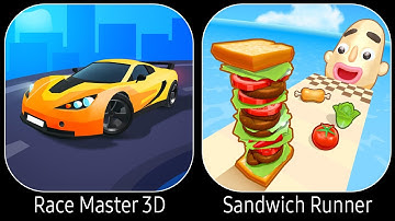 Race Master 3D VS Sandwich Runner - All Levels Gameplay Android iOS Ep 7