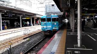 JR赤穂線　普通列車115系播州赤穂行　ｵｶD-07編成　岡山駅発車