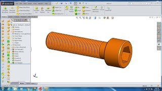 Solidworks Allen key bolt