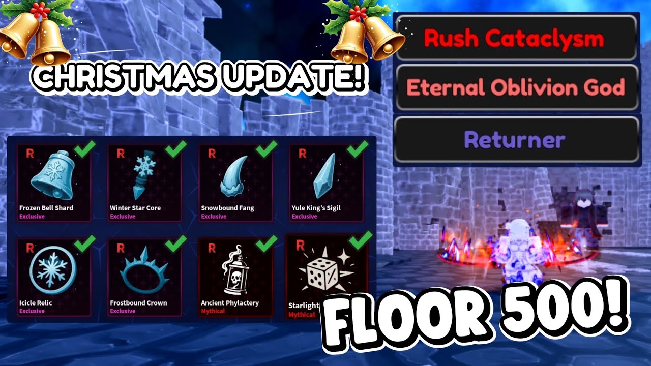 Christmas Update! I Got All New Relics & Reached Floor 500 in Arise Crossover! | Roblox