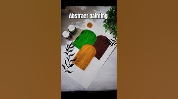 Trending abstract painting on canvas #painting #abstractart #youtubeshorts #paintingtutorial #viral